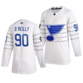 Män NHL St. Louis Blues Tröjor RYAN O'REILLY 90 Vit Adidas 2020 All-Star Authentic